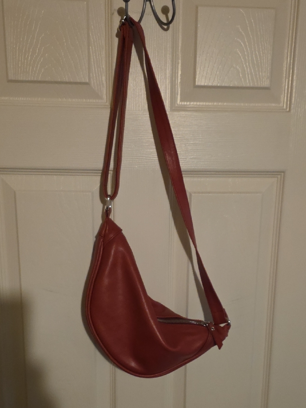 Women's Brick Red Crossbody Sling Bag